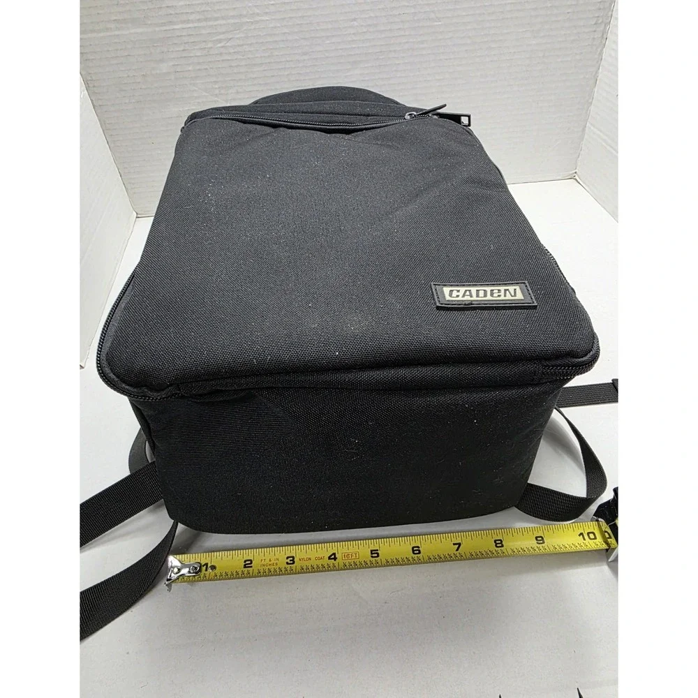 Black DSLR Camera Backpack Padded Adjustable Dividers Photography Bag 16x9x5
